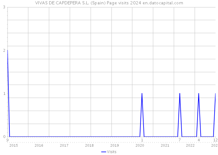 VIVAS DE CAPDEPERA S.L. (Spain) Page visits 2024 