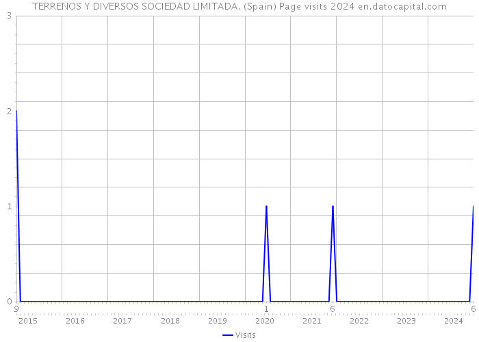 TERRENOS Y DIVERSOS SOCIEDAD LIMITADA. (Spain) Page visits 2024 