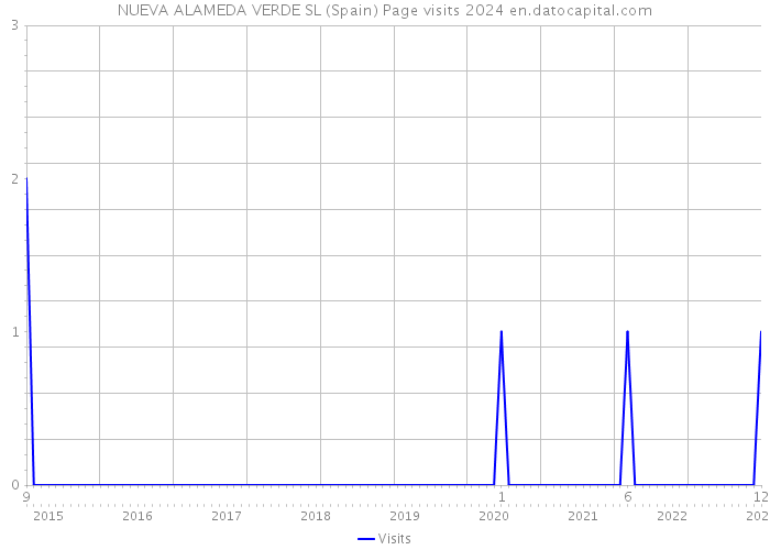 NUEVA ALAMEDA VERDE SL (Spain) Page visits 2024 