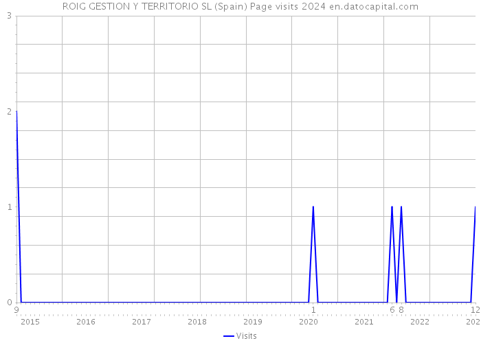 ROIG GESTION Y TERRITORIO SL (Spain) Page visits 2024 