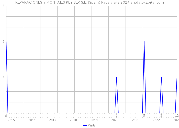 REPARACIONES Y MONTAJES REY SER S.L. (Spain) Page visits 2024 