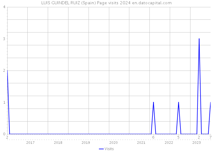 LUIS GUINDEL RUIZ (Spain) Page visits 2024 