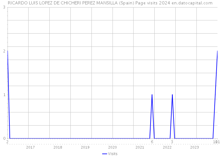 RICARDO LUIS LOPEZ DE CHICHERI PEREZ MANSILLA (Spain) Page visits 2024 