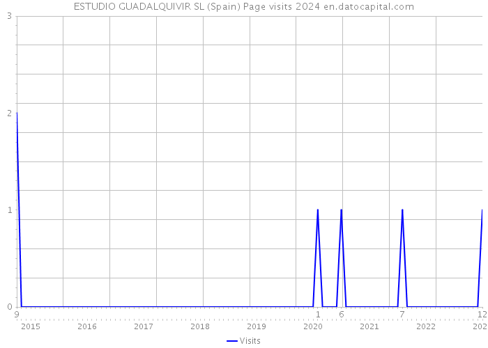 ESTUDIO GUADALQUIVIR SL (Spain) Page visits 2024 