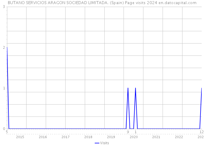 BUTANO SERVICIOS ARAGON SOCIEDAD LIMITADA. (Spain) Page visits 2024 
