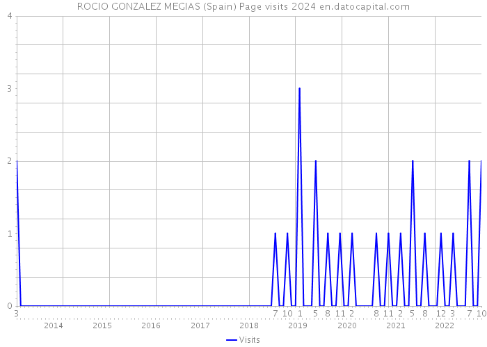 ROCIO GONZALEZ MEGIAS (Spain) Page visits 2024 