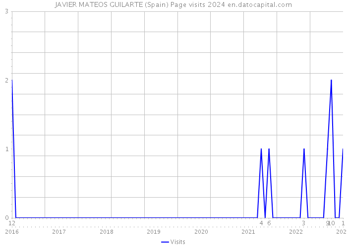 JAVIER MATEOS GUILARTE (Spain) Page visits 2024 