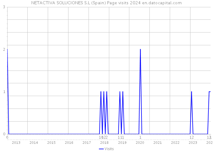 NETACTIVA SOLUCIONES S.L (Spain) Page visits 2024 