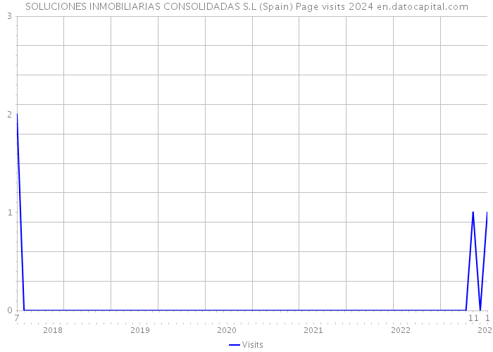 SOLUCIONES INMOBILIARIAS CONSOLIDADAS S.L (Spain) Page visits 2024 
