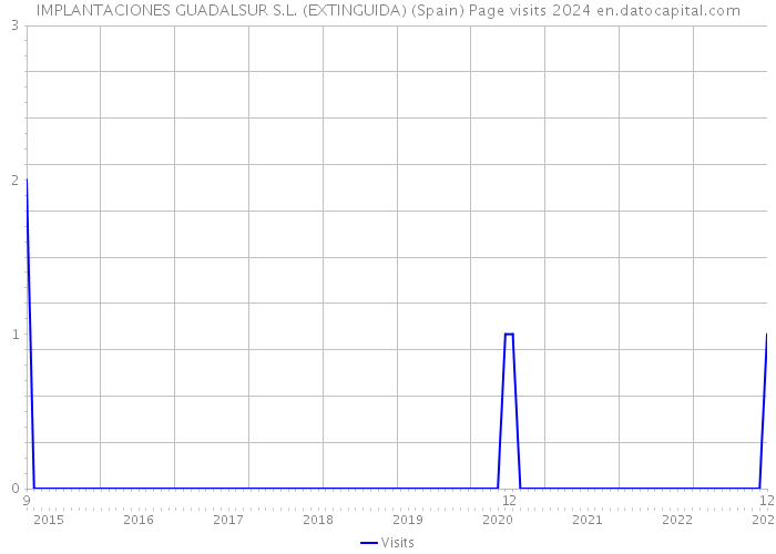IMPLANTACIONES GUADALSUR S.L. (EXTINGUIDA) (Spain) Page visits 2024 