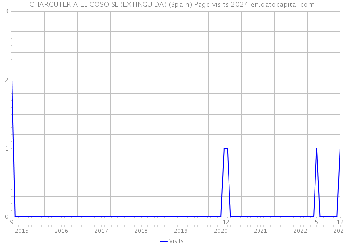 CHARCUTERIA EL COSO SL (EXTINGUIDA) (Spain) Page visits 2024 