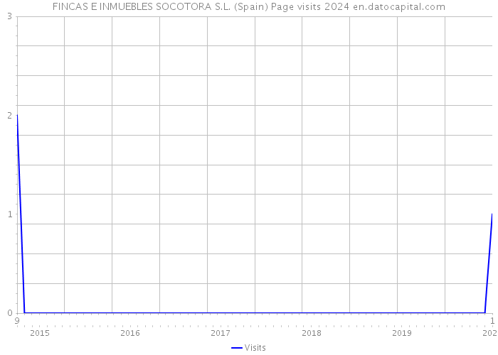 FINCAS E INMUEBLES SOCOTORA S.L. (Spain) Page visits 2024 