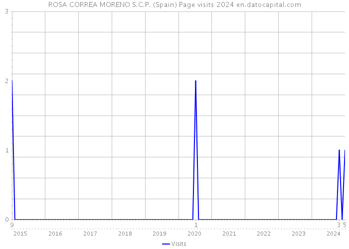 ROSA CORREA MORENO S.C.P. (Spain) Page visits 2024 