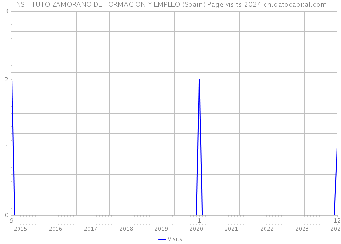 INSTITUTO ZAMORANO DE FORMACION Y EMPLEO (Spain) Page visits 2024 