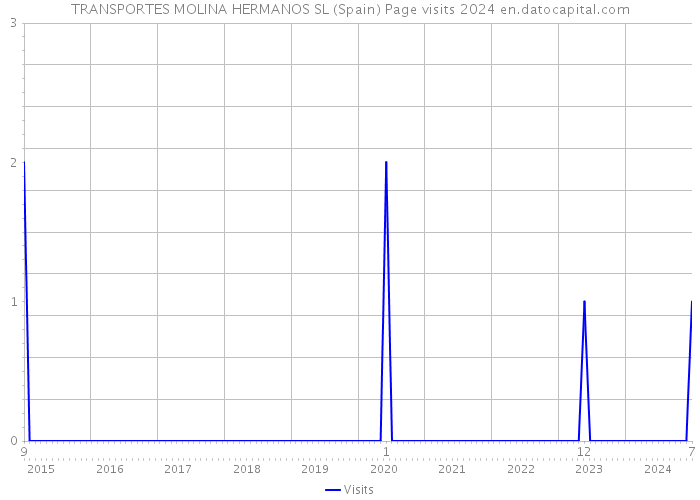 TRANSPORTES MOLINA HERMANOS SL (Spain) Page visits 2024 