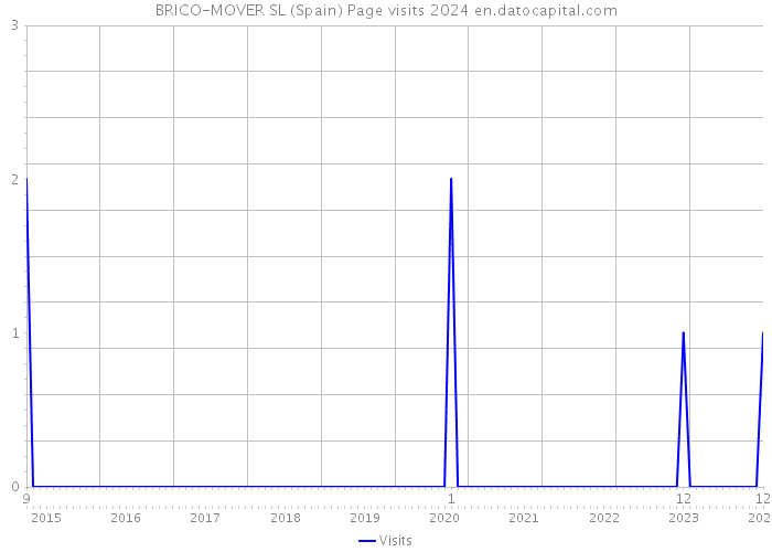 BRICO-MOVER SL (Spain) Page visits 2024 