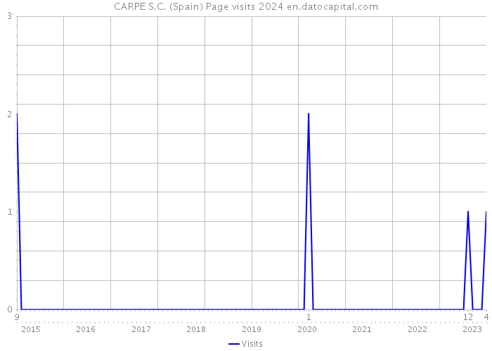 CARPE S.C. (Spain) Page visits 2024 