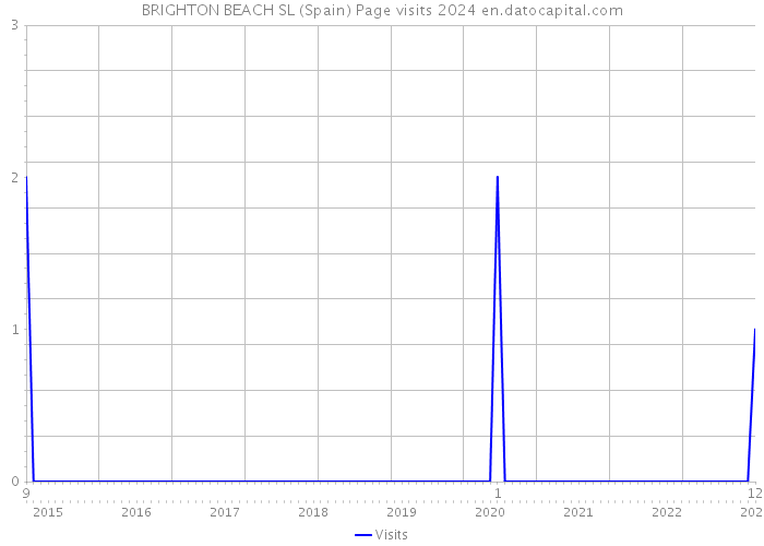 BRIGHTON BEACH SL (Spain) Page visits 2024 