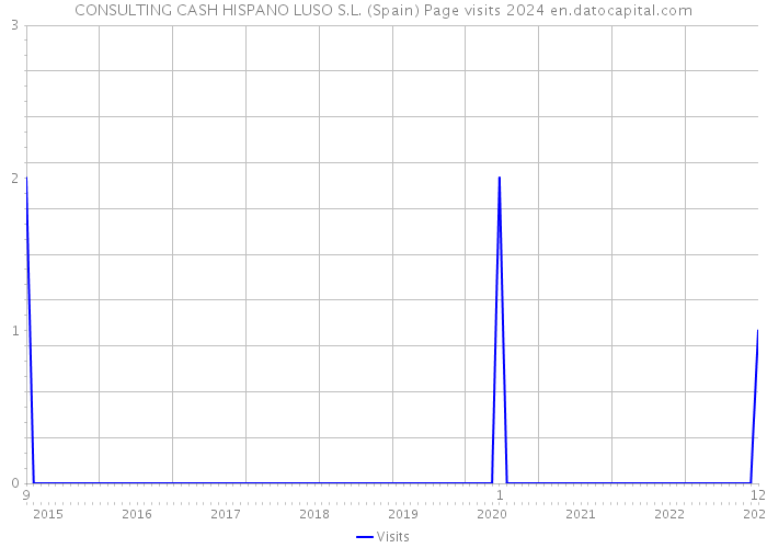 CONSULTING CASH HISPANO LUSO S.L. (Spain) Page visits 2024 