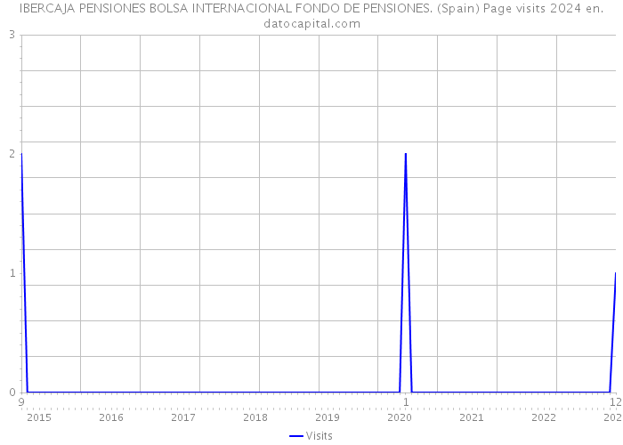 IBERCAJA PENSIONES BOLSA INTERNACIONAL FONDO DE PENSIONES. (Spain) Page visits 2024 