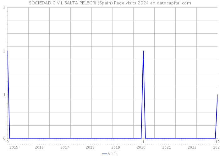 SOCIEDAD CIVIL BALTA PELEGRI (Spain) Page visits 2024 