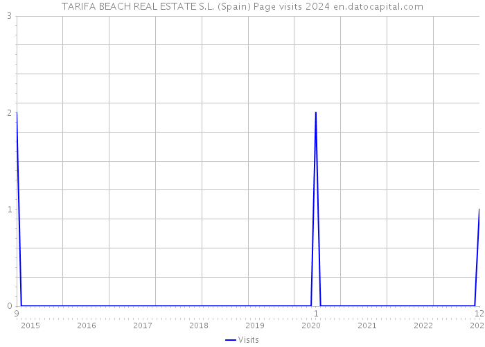 TARIFA BEACH REAL ESTATE S.L. (Spain) Page visits 2024 