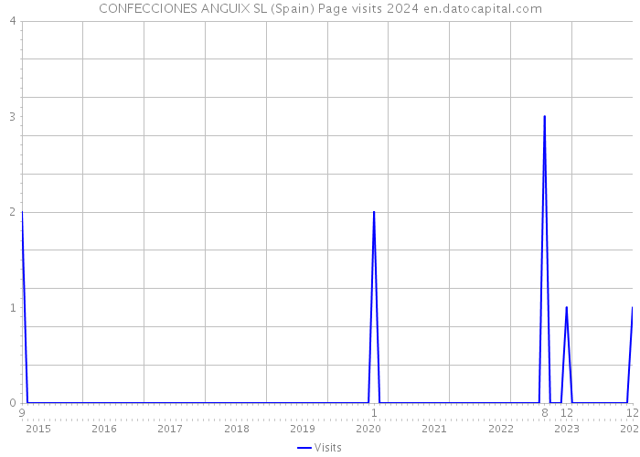 CONFECCIONES ANGUIX SL (Spain) Page visits 2024 