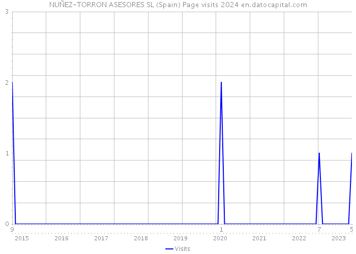 NUÑEZ-TORRON ASESORES SL (Spain) Page visits 2024 