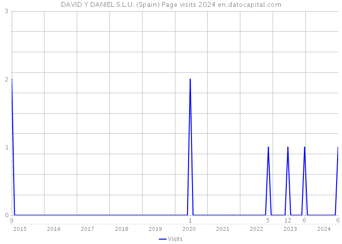 DAVID Y DANIEL S.L.U. (Spain) Page visits 2024 