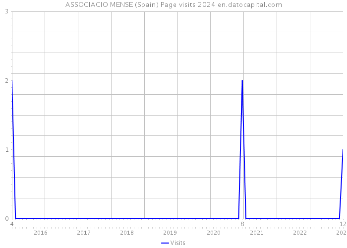 ASSOCIACIO MENSE (Spain) Page visits 2024 