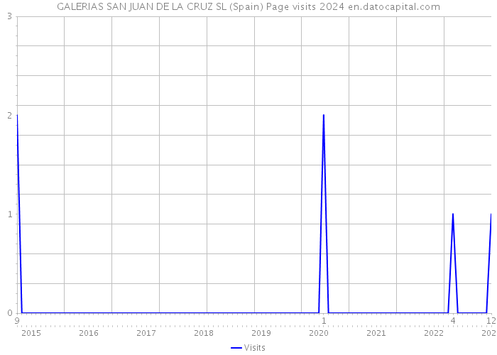 GALERIAS SAN JUAN DE LA CRUZ SL (Spain) Page visits 2024 