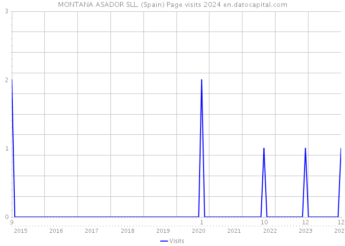 MONTANA ASADOR SLL. (Spain) Page visits 2024 