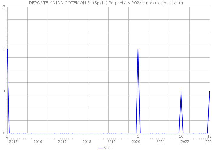 DEPORTE Y VIDA COTEMON SL (Spain) Page visits 2024 