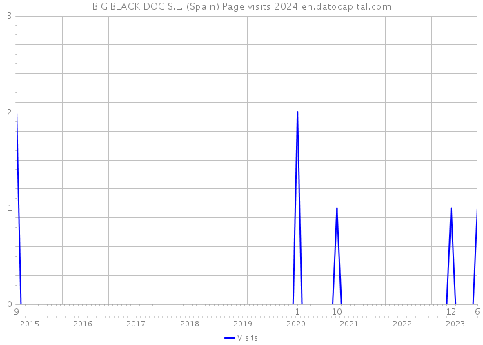 BIG BLACK DOG S.L. (Spain) Page visits 2024 