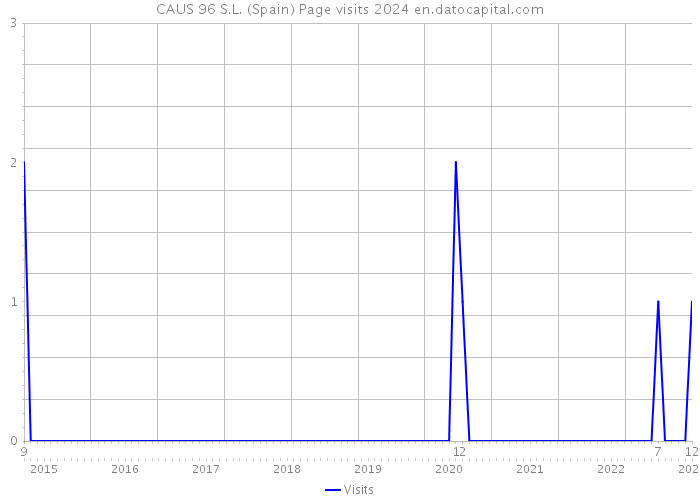 CAUS 96 S.L. (Spain) Page visits 2024 