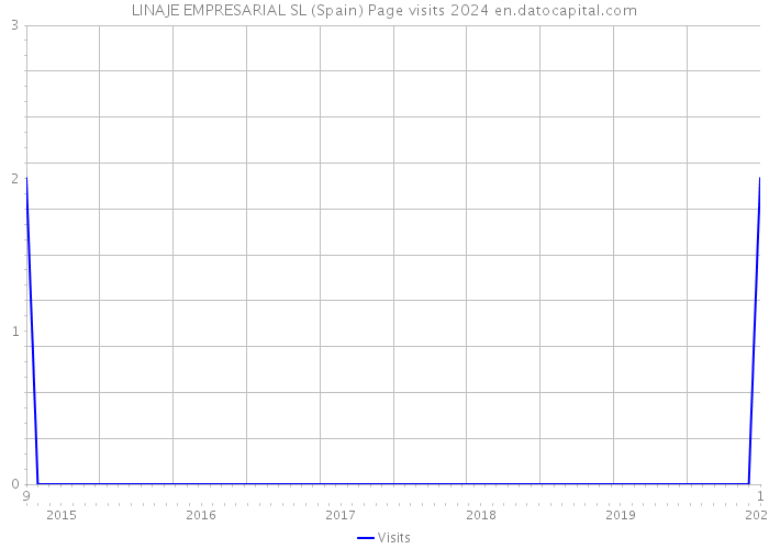 LINAJE EMPRESARIAL SL (Spain) Page visits 2024 