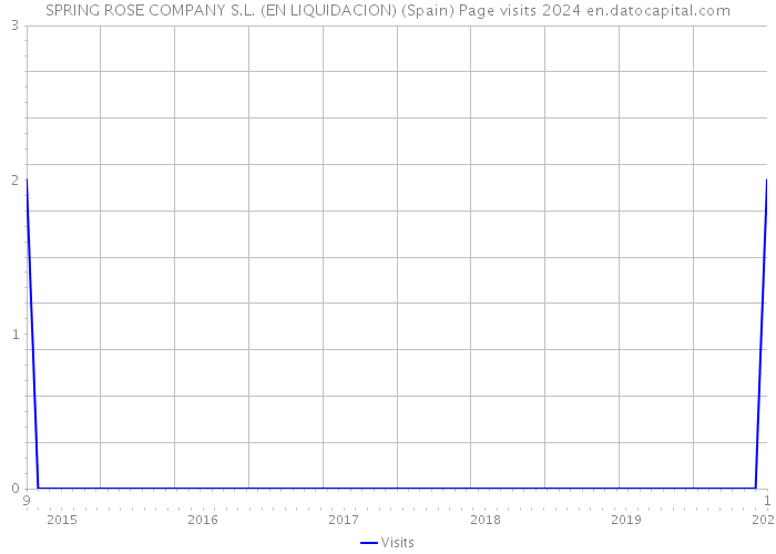 SPRING ROSE COMPANY S.L. (EN LIQUIDACION) (Spain) Page visits 2024 
