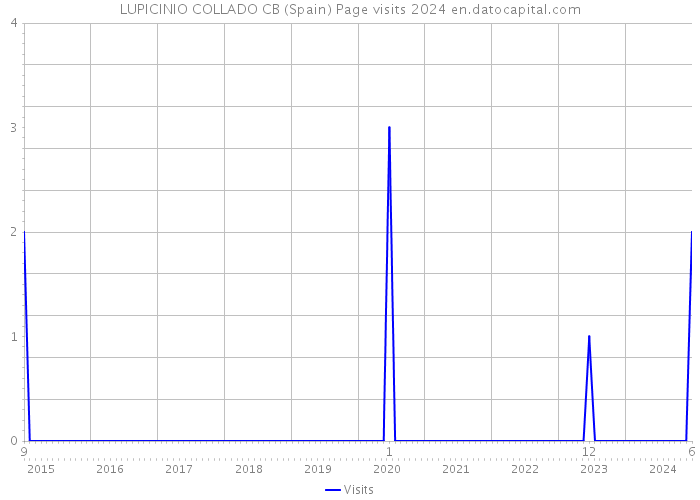 LUPICINIO COLLADO CB (Spain) Page visits 2024 