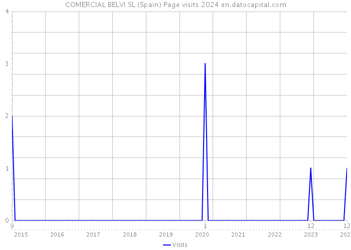 COMERCIAL BELVI SL (Spain) Page visits 2024 