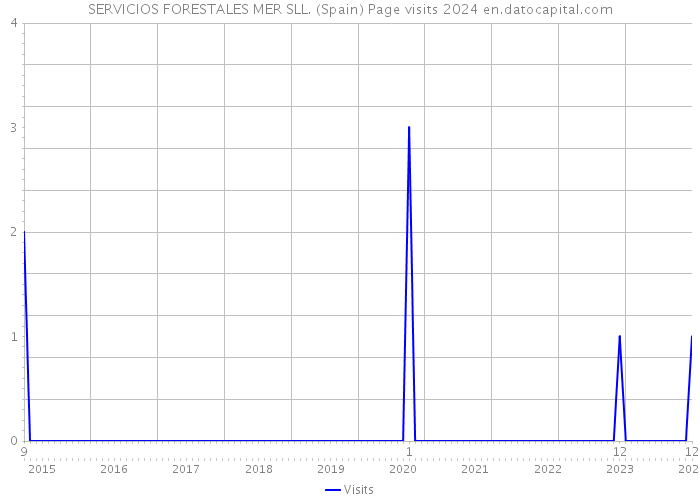 SERVICIOS FORESTALES MER SLL. (Spain) Page visits 2024 