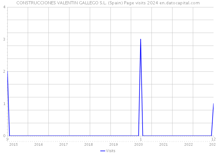 CONSTRUCCIONES VALENTIN GALLEGO S.L. (Spain) Page visits 2024 