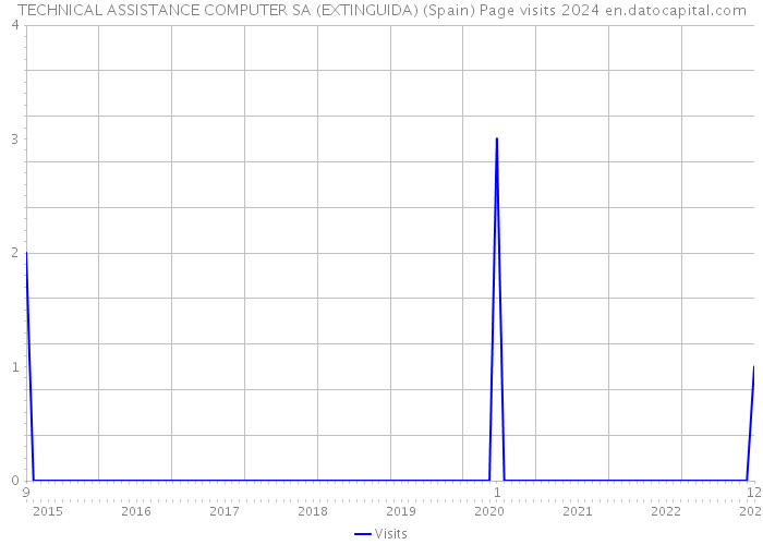 TECHNICAL ASSISTANCE COMPUTER SA (EXTINGUIDA) (Spain) Page visits 2024 