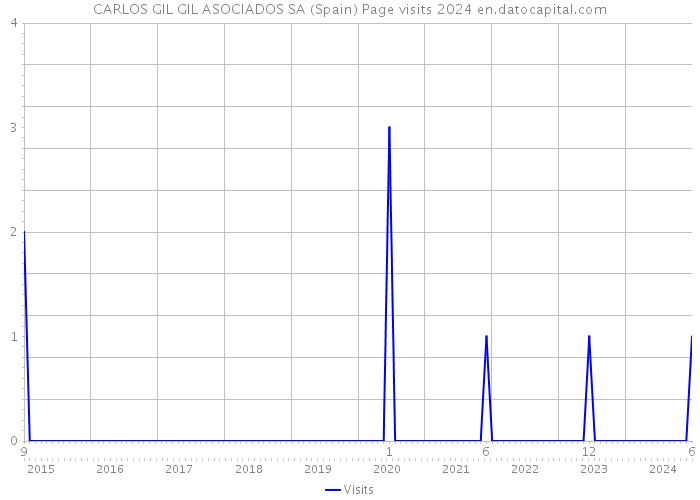 CARLOS GIL GIL ASOCIADOS SA (Spain) Page visits 2024 