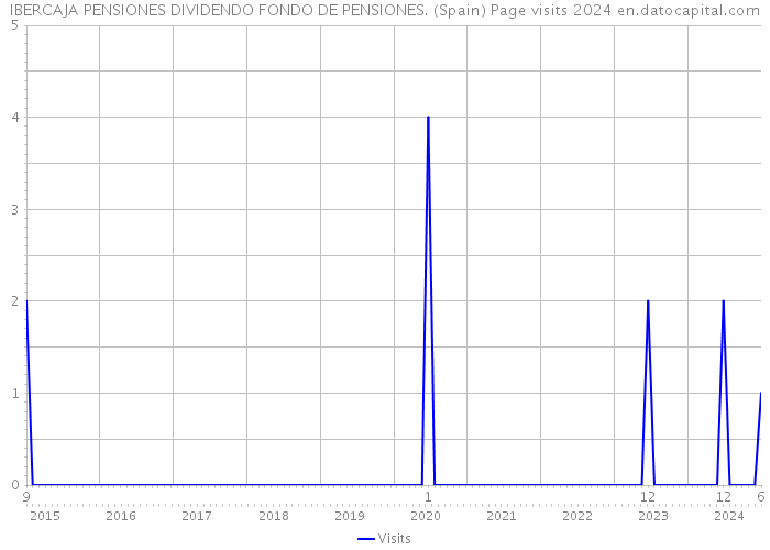 IBERCAJA PENSIONES DIVIDENDO FONDO DE PENSIONES. (Spain) Page visits 2024 
