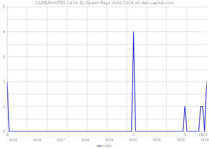 CARBURANTES CAYA SL (Spain) Page visits 2024 