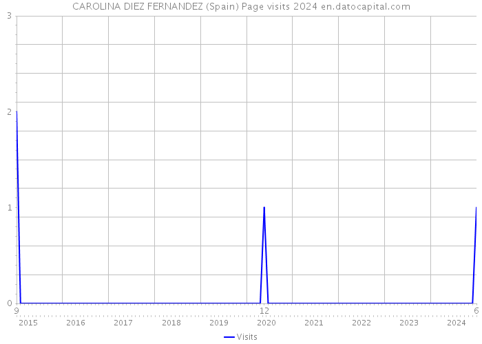 CAROLINA DIEZ FERNANDEZ (Spain) Page visits 2024 