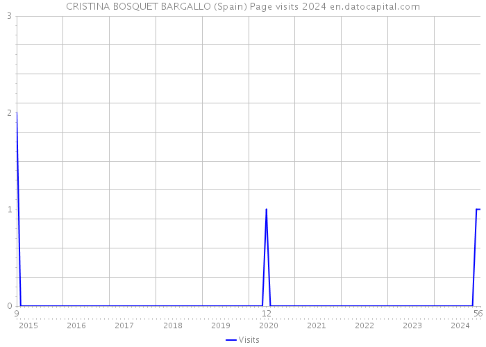 CRISTINA BOSQUET BARGALLO (Spain) Page visits 2024 