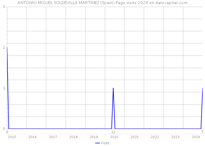 ANTONIO MIGUEL SOLDEVILLA MARTINEZ (Spain) Page visits 2024 