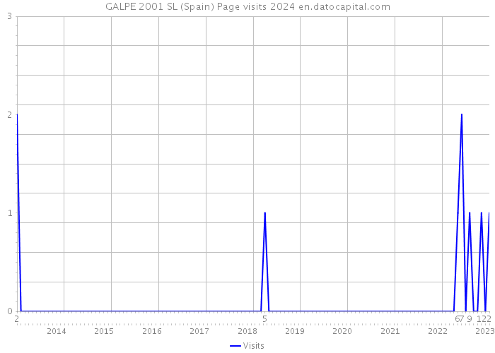 GALPE 2001 SL (Spain) Page visits 2024 
