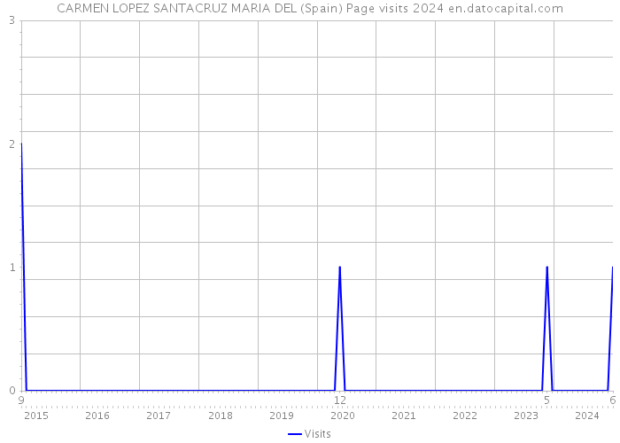 CARMEN LOPEZ SANTACRUZ MARIA DEL (Spain) Page visits 2024 